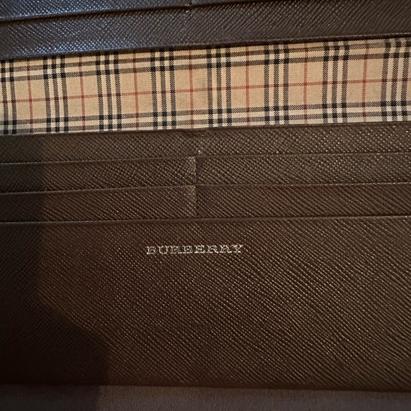 Burberry Bifold Long Wallet Nova Check Dark Brown good condition - Picture 3 of 16